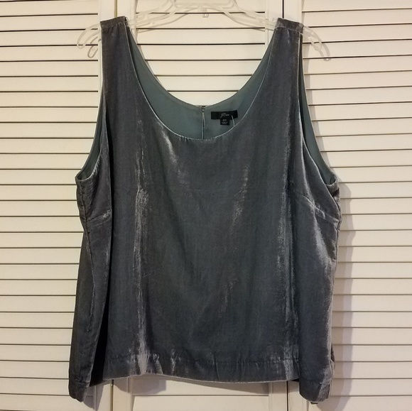 J. Crew Tops - J. Crew velvet tank top